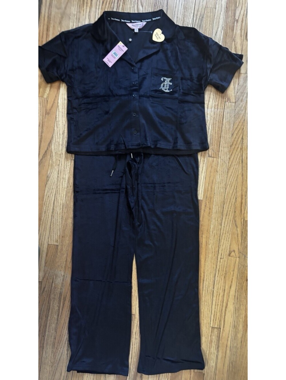 juicy couture tracksuit black m nwt